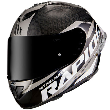 MT Helmets Rapide Pro Carbon C2 Helmet - Black Grey